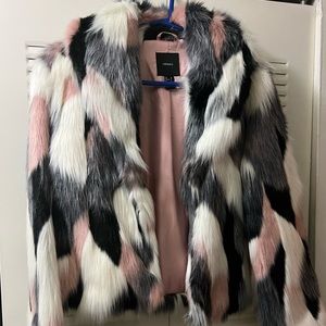 Faux fur jacket